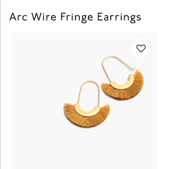 NWT Madewell Arc Wire Fringe Earrings - Picture 3 of 5
